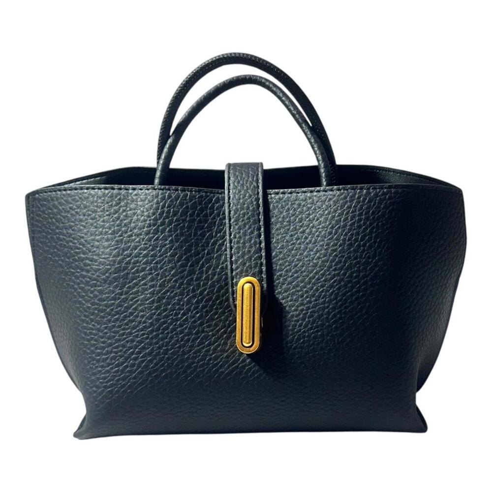 Black Leather Like‎ Tote